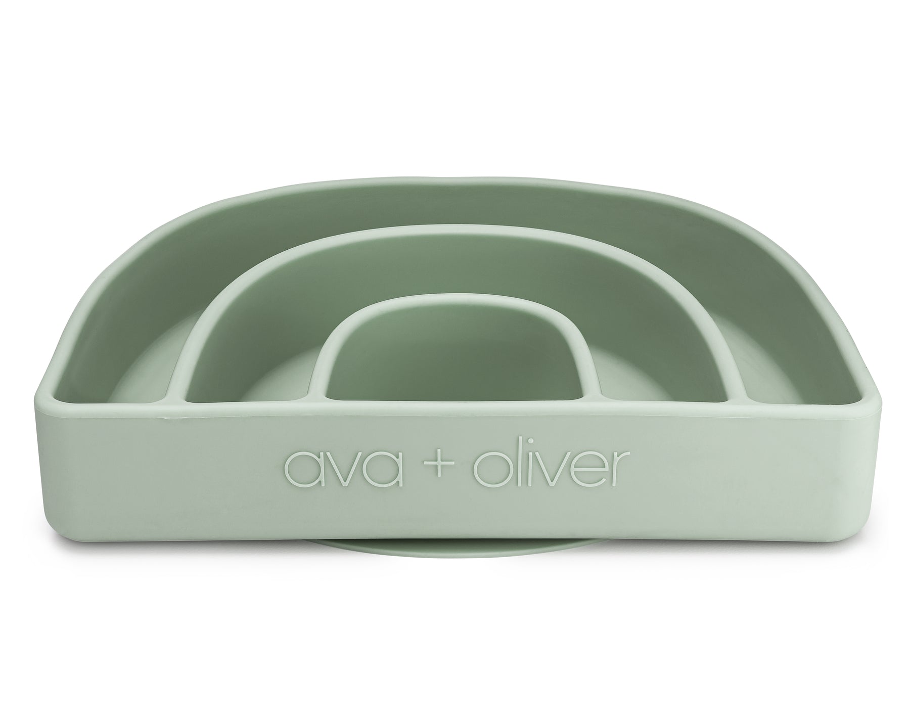 Ava + Oliver: Rainbow Plate | Mint