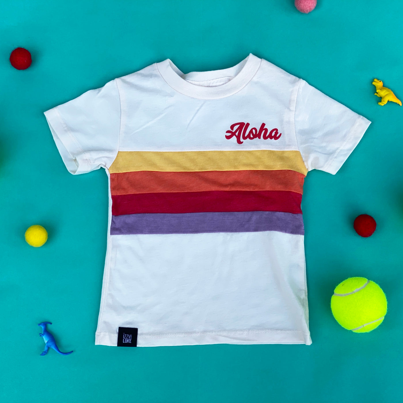 Izzy and Luke: Rainbow Vintage Aloha Tシャツ